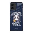 Struggling Panda Glass Case for Vivo Y15s Sale