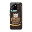 Tea With Kitty Glass Case For Vivo V25 Pro For Cheap