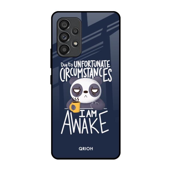 Struggling Panda Glass Case for Samsung Galaxy A53 5G Sale