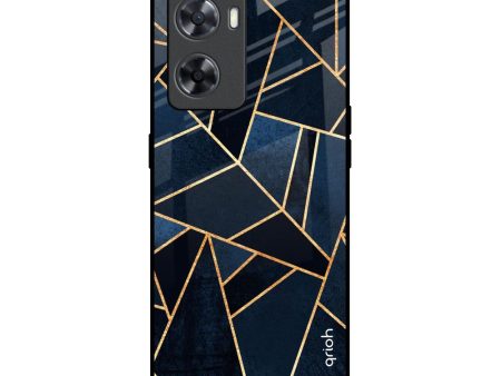 Abstract Tiles Glass Case for OPPO A77s Fashion