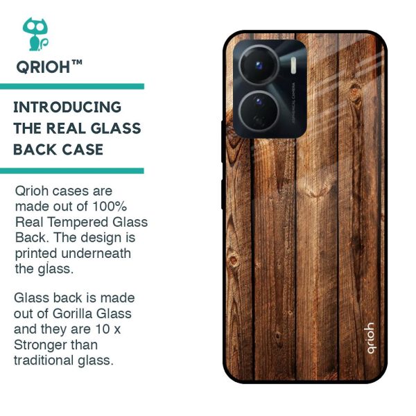 Timber Printed Glass case for Vivo Y16 Online Hot Sale