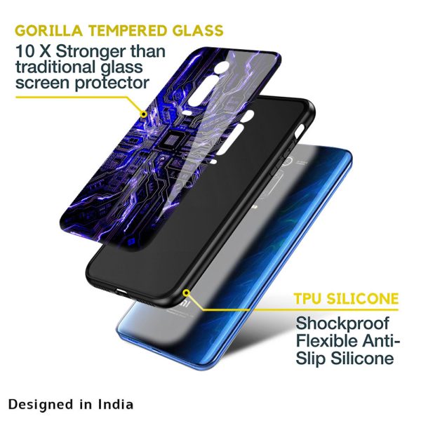 Techno Color Pattern Glass Case For Redmi A1 Fashion