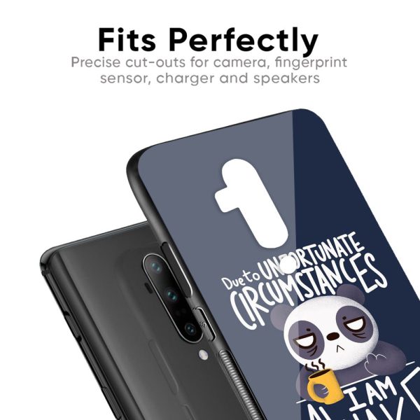 Struggling Panda Glass Case for OnePlus Nord N20 5G Hot on Sale