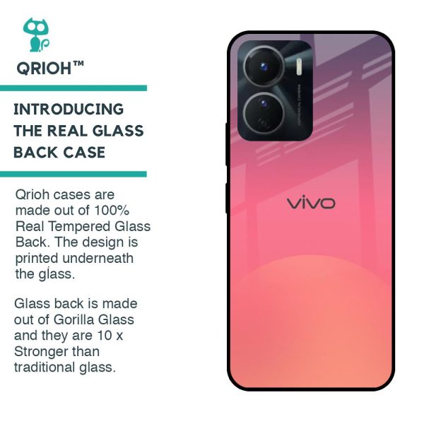 Sunset Orange Glass Case for Vivo Y16 Discount